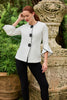 Button Jacket With Tulip Sleeves 948
