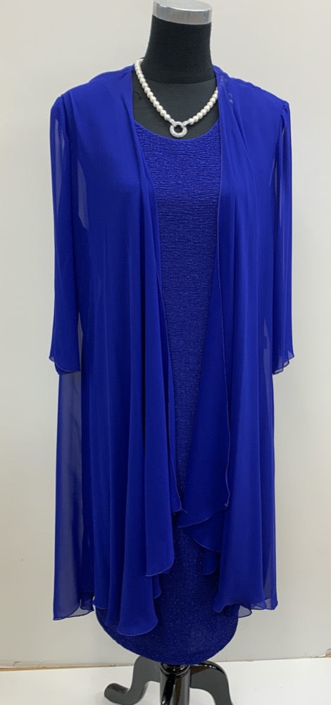 Royal blue hot sale chiffon jacket