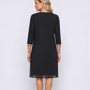 Knee-Length Shift Dress 1496