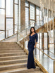 Long Stretch Scuba Gown 808