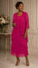 Chiffon Tier Layered Dress with Jacket 498