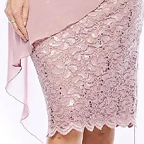 Embroidered Lace Dress and Jacket Set