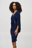 Chiffon Cape Dress with Jeweled Detail 1557