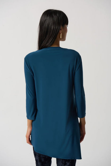 Soft Fit 3/4 Sleeve Asymmetric Tunic