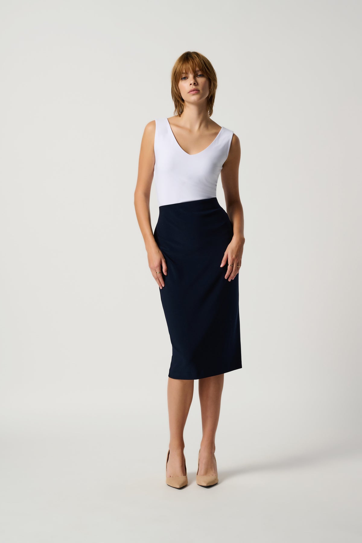 Classic Long Pencil Skirt 863