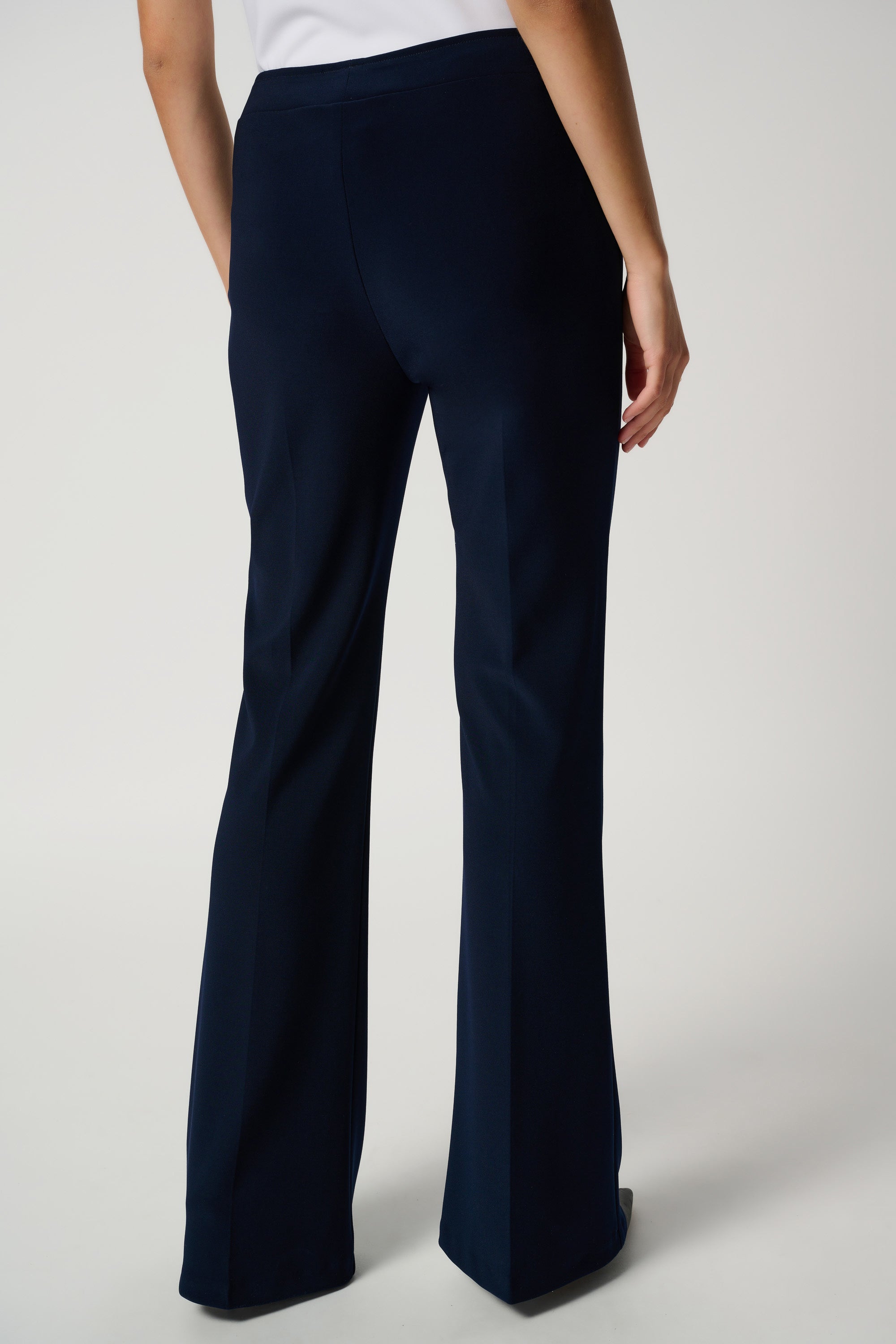 Silky Knit Flared Pull-On Pants