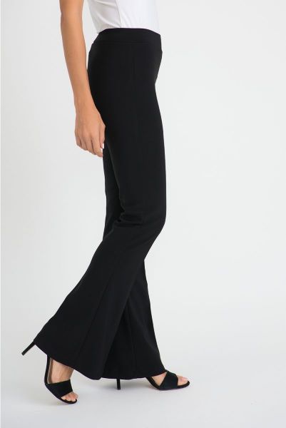 Silky Knit Flared Pull-On Pants