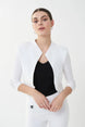 Silky Knit 3/4 Sleeve Bolero 940