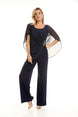 Jumpsuit with Flutter Sleeve and Diamante Button Detail 92