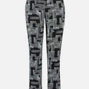 Abstract Linear Print Pants 887