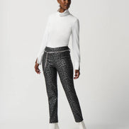 Metallic Houndstooth Pull-On Pants 910