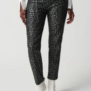 Metallic Houndstooth Pull-On Pants 910