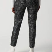 Metallic Houndstooth Pull-On Pants 910
