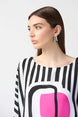 Abstract Print Poncho Top 901