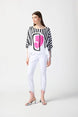 Abstract Print Poncho Top 901