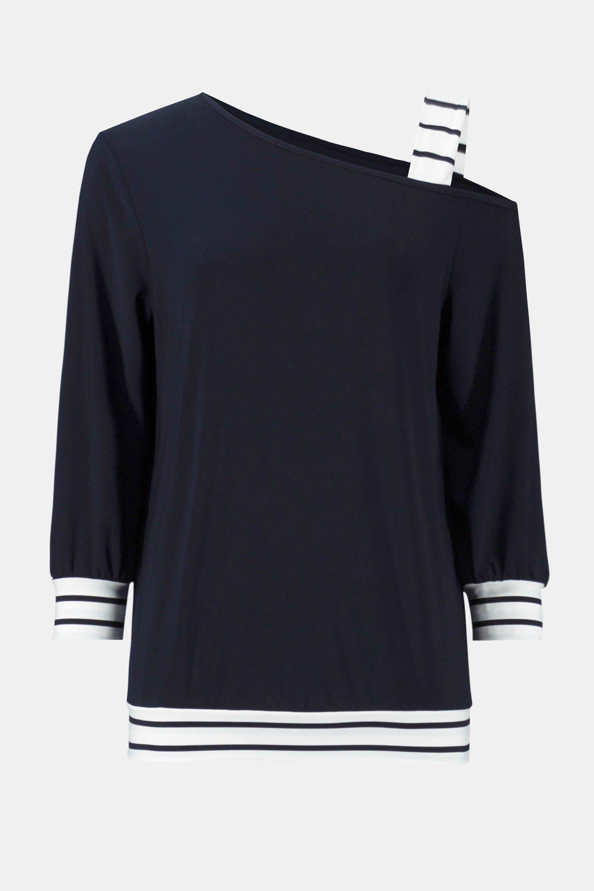 Off the Shoulder Boxy Top with 3/4 Sleeve