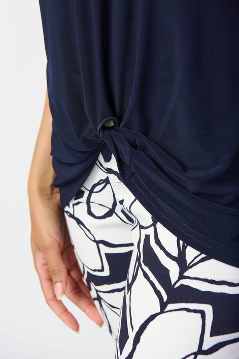 Knot Front Short Sleeve T-Shirt Top