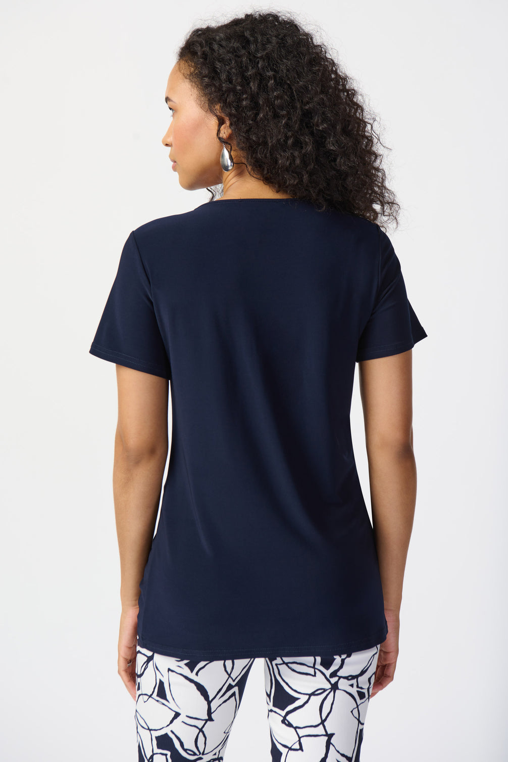 Knot Front Short Sleeve T-Shirt Top  924