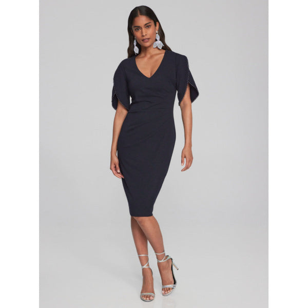 Sheath Dress with Pearl Detail