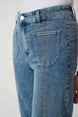 Culotte Jeans With Embellished Front Seam 688