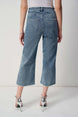 Culotte Jeans With Embellished Front Seam 688