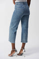 Culotte Jeans With Embellished Front Seam 688