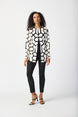 Geometric Pattern Hip-length Jacket 740