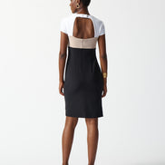 Tri Colour Cut Out Sheath Dress 1568