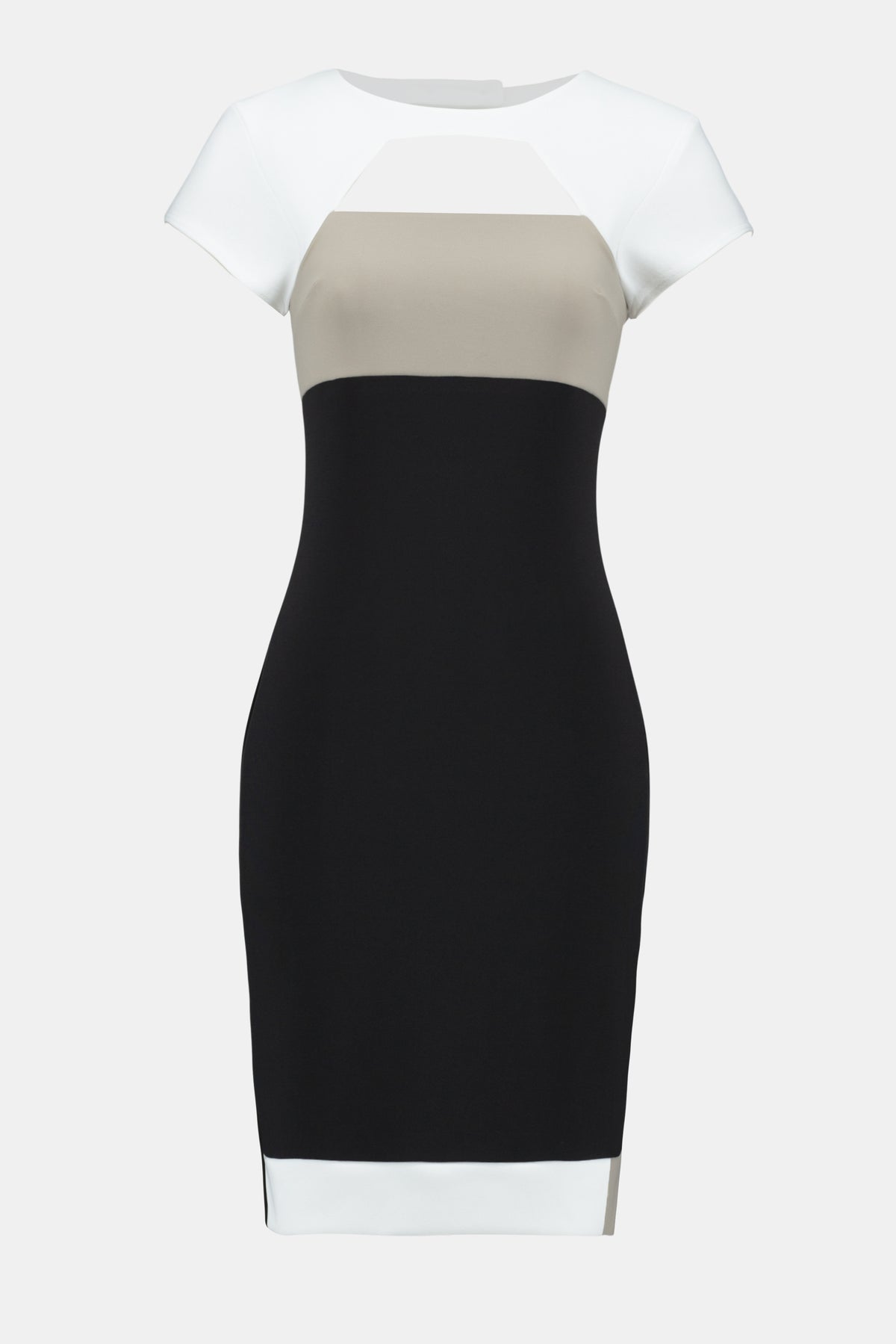 Tri Colour Cut Out Sheath Dress 1568