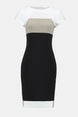 Tri Colour Cut Out Sheath Dress 1568