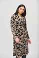 Animal Print Wrap Midi Dress 1511