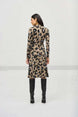 Animal Print Wrap Midi Dress 1511