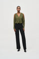 Woven Boxy Top with Dolman Sleeves 922