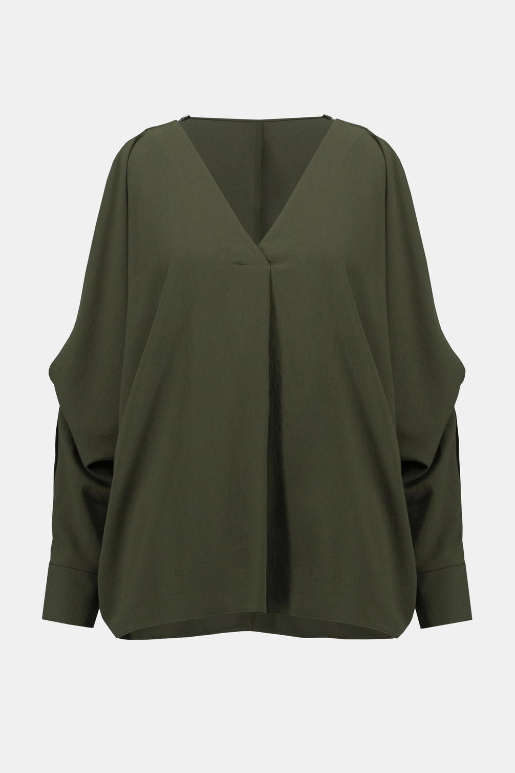 Woven Boxy Top with Dolman Sleeves 922