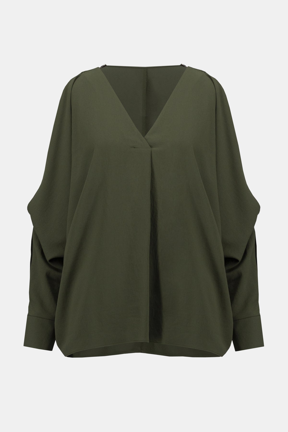Woven Boxy Top with Dolman Sleeves 922
