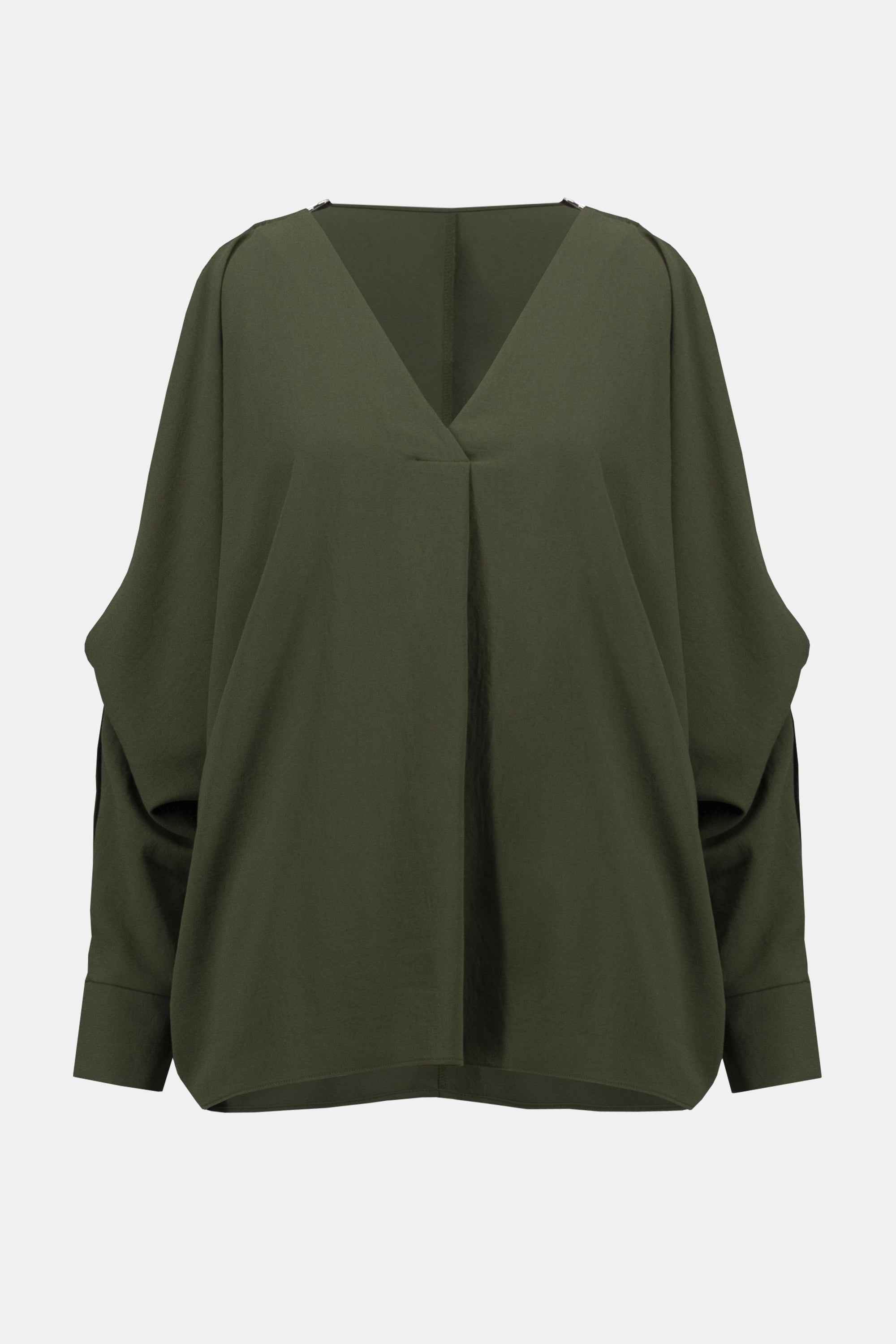 Woven Boxy Top with Dolman Sleeves