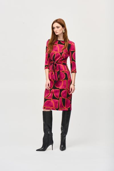 Bohemian Abstract Print Dress