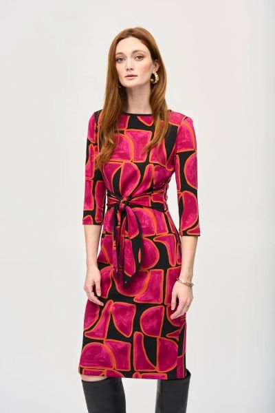 Bohemian Abstract Print Dress