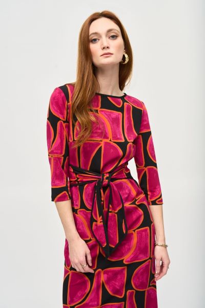 Bohemian Abstract Print Dress