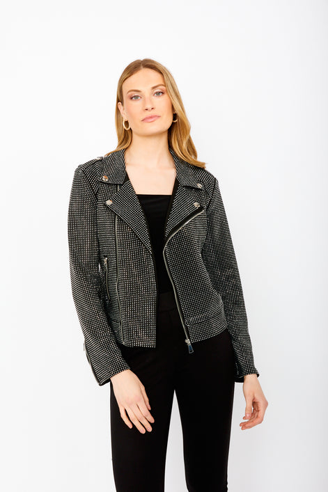 Waist Length Rhinestone Jacket