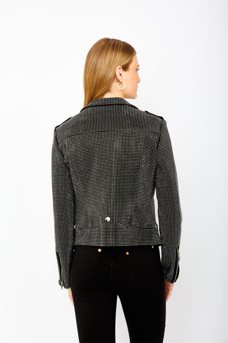 Waist Length Rhinestone Jacket