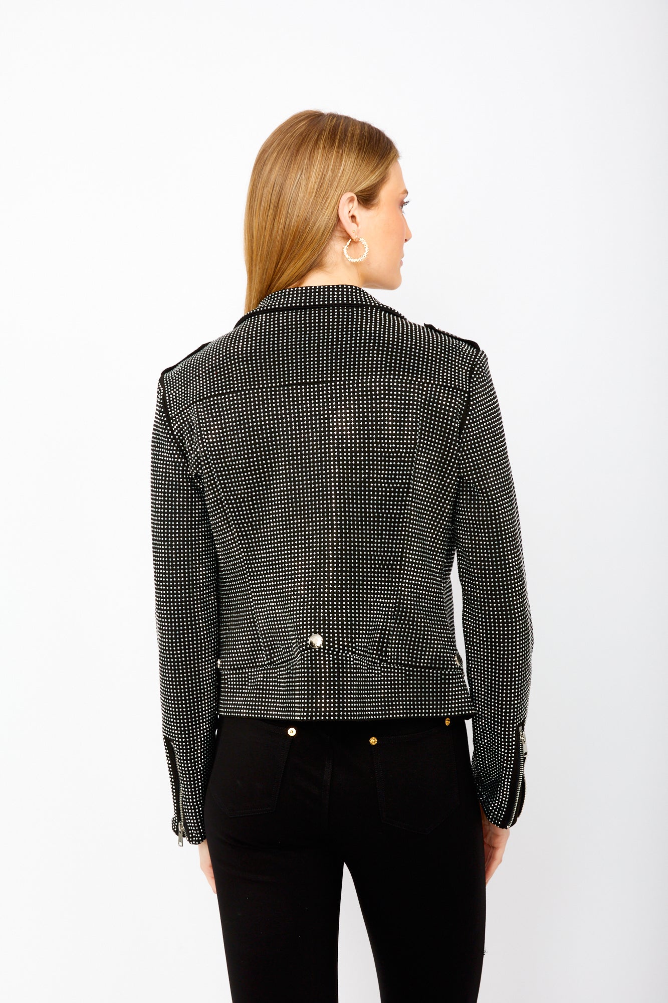 Waist Length Rhinestone Jacket