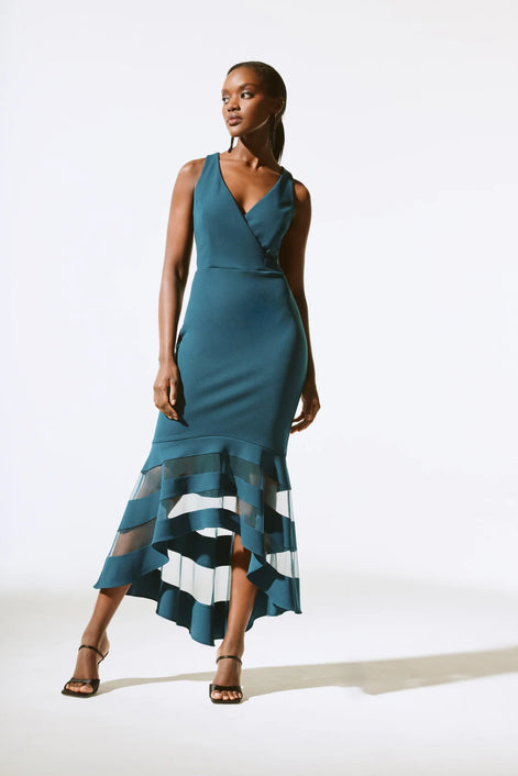 Sleeveless Crepe Mermaid Dress with Matching Bolero 424