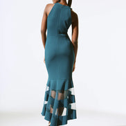 Sleeveless Crepe Mermaid Dress with Matching Bolero 424