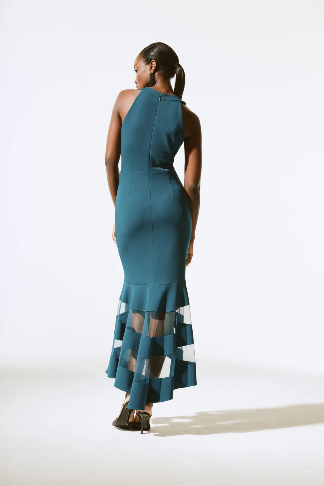 Sleeveless Crepe Mermaid Dress with Matching Bolero 424