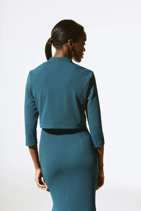 Sleeveless Crepe Mermaid Dress with Matching Bolero 424