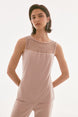 Sand Rhinestone Mesh Top 941
