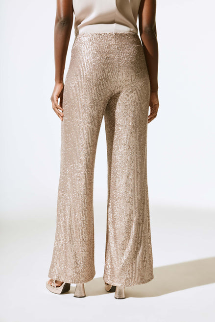 Sequin Flare Leg Trousers