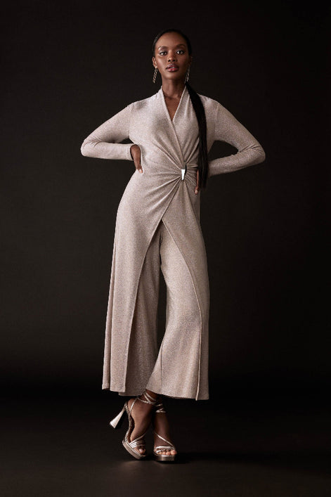Shimmer Knit Jumpsuit