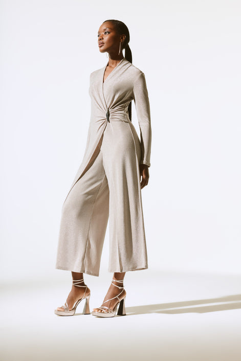 Shimmer Knit Jumpsuit